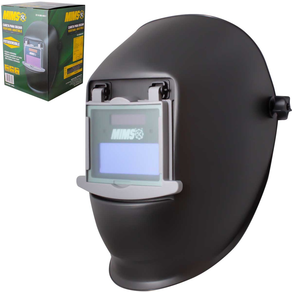 CARETA P/SOLDAR ELECT. CON VENTANA ABATIBLE MIMS