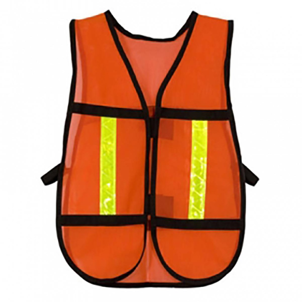 CHALECO DE MALLA NARANJA C/REFLEJANTE