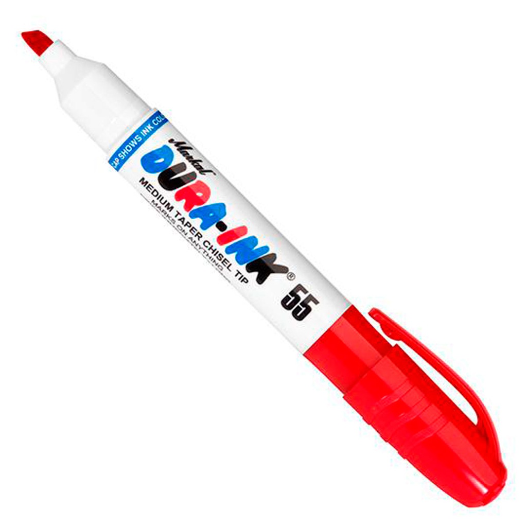 MARCADOR PERMANENTE ROJO 55 (CAJA C/12 - PRECIO X PZA)