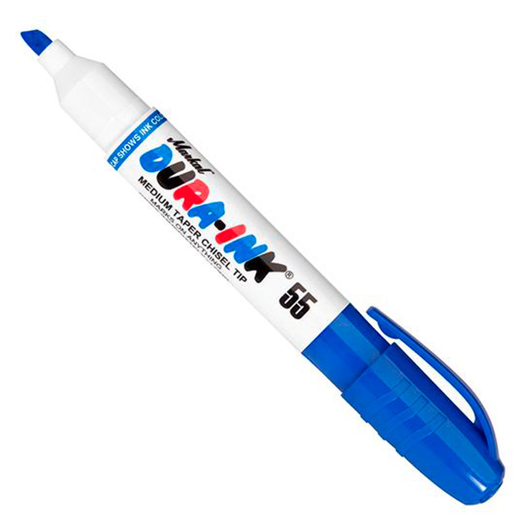 MARCADOR PERMANENTE AZUL 55 (CAJA C/12 - PRECIO X PZA)