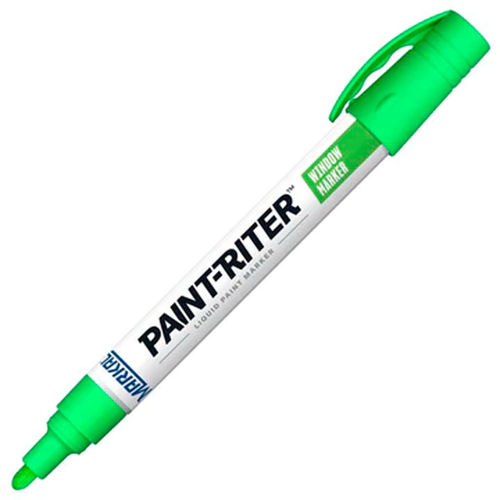 MARCADOR PAINT RITER PARA VIDRIO VERDE (CAJA C/12 - PRECIO X PZA)