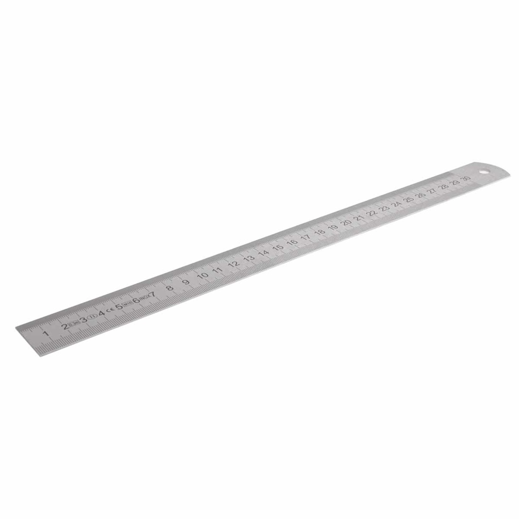 REGLA DE ACERO SEMI RIGIDA 12"
