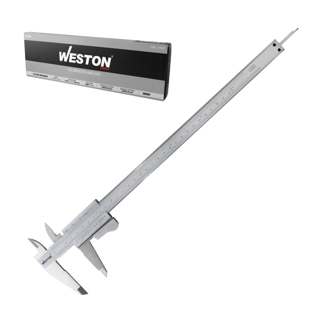 CALIBRADOR VERNIER ACERO INOX. 12&quot;