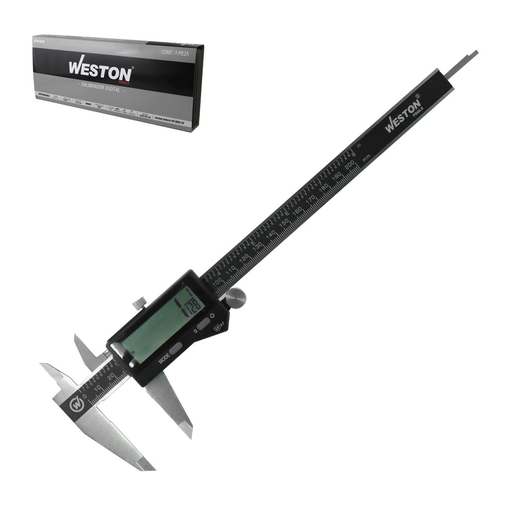CALIBRADOR DIGITAL ACERO INOX. SENSOR INDUCTIVO 8&quot;