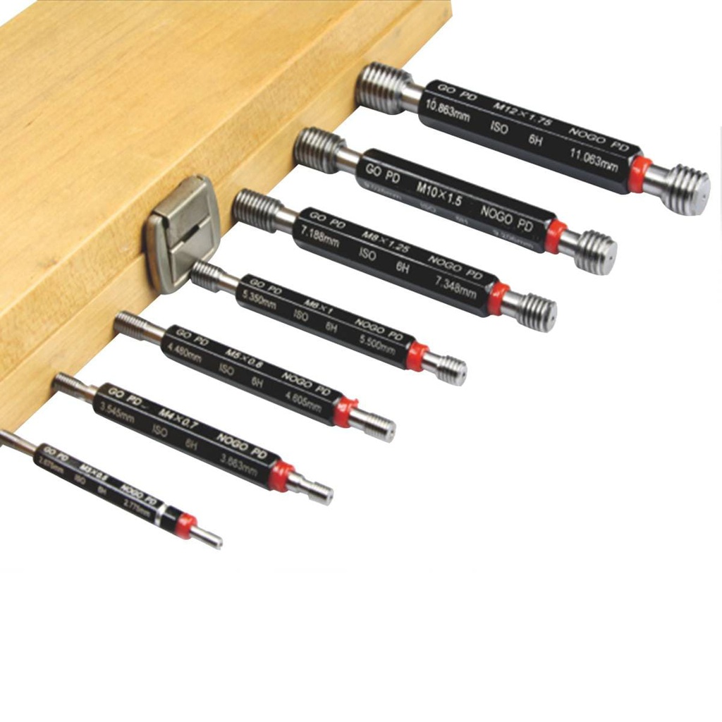 JUEGO DE ANILLO PARA ROSCA  GO/NO GO  6-32, 8-32, 10-24, 12-24, 1/4&quot;-20, 3/8&quot;-16, 1/2&quot;-13