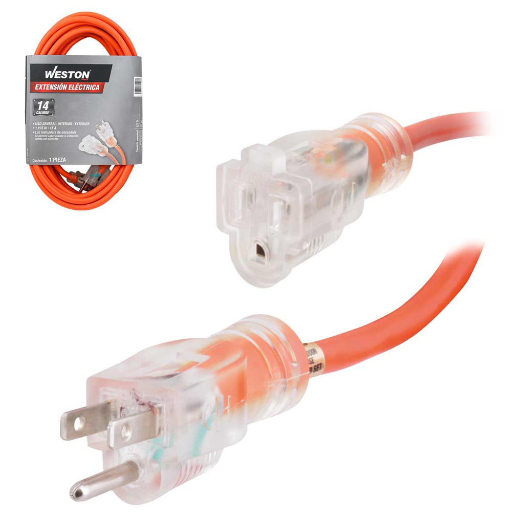 CABLE D/EXTENSION ELECTRICA SJTW14/3C C/IND. 30M