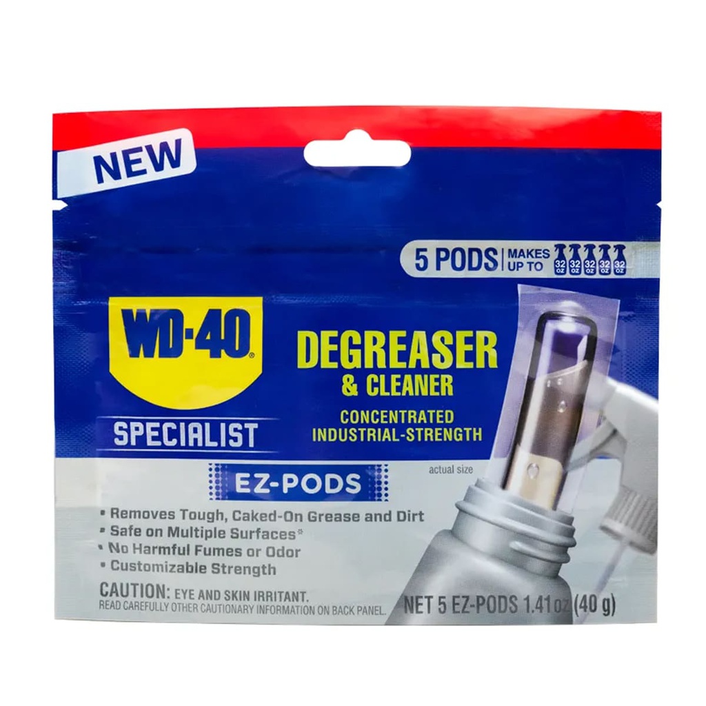 WD-40 SPECIALIST LIMPIADOR Y DESENGRASANTE EZ-PODS (CAJA C/6 PZAS - PRECIO X PIEZA)