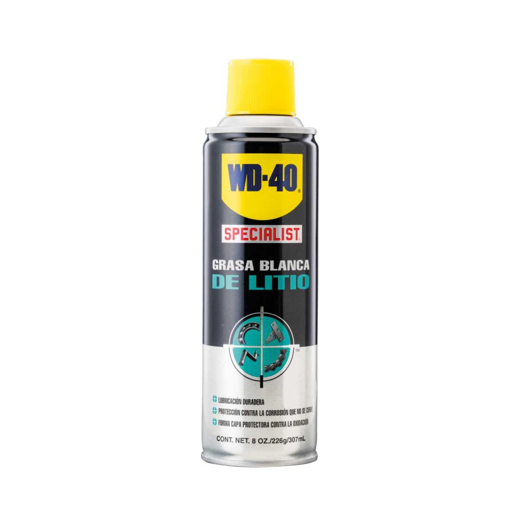 WD-40 SPECIALIST GRASA BLANCA DE LITIO 8OZ (CAJA C/6 PZAS - PRECIO X PIEZA)