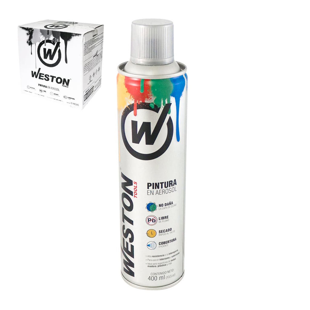PINTURA AEROSOL ALUMINIO ALTA TEMPERATURA 400ml           