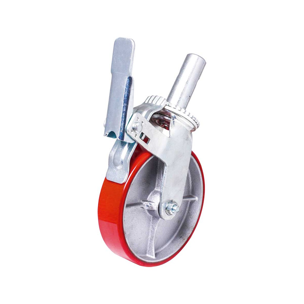 RODAJA ANDAMIO ROJO FIERRO VACIADO 8X2" HD