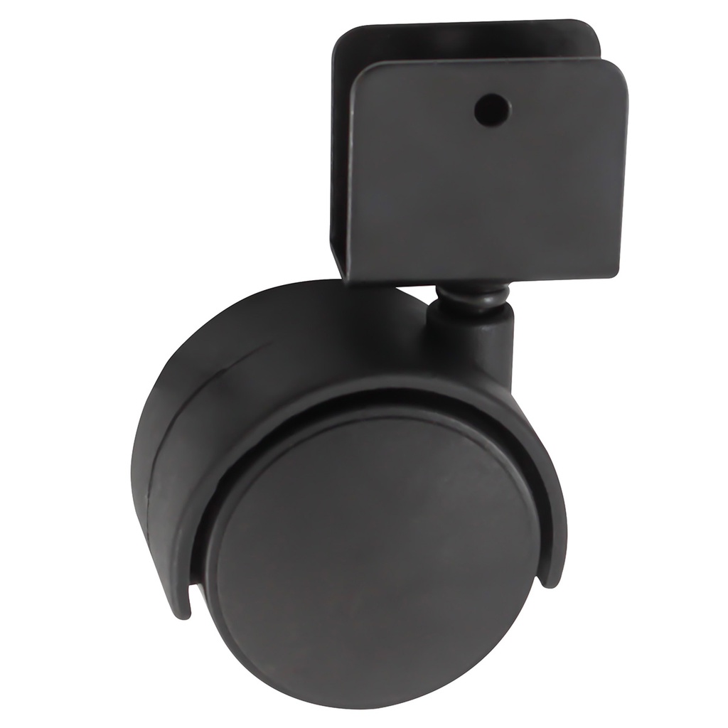 RODAJA TIPO YOYO C/PLACA "U" 40X40MM (Precio x pieza - Empaque c/4 pzas)