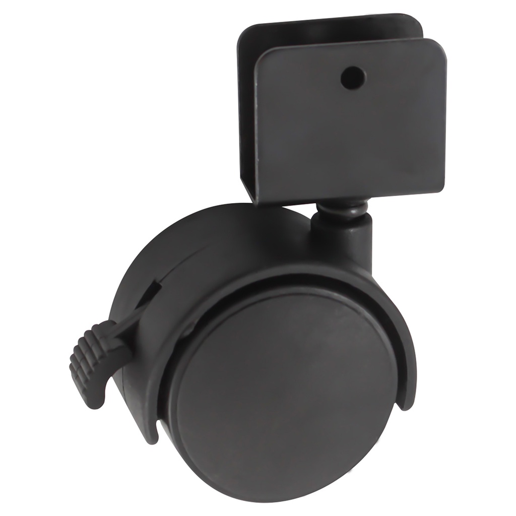 RODAJA TIPO YOYO C/PLACA "U" c/freno 50X46MM (Precio x pieza - Empaque c/4 pzas)