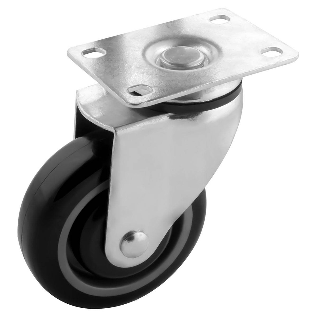 RODAJA PU/PP 4" P/CARRITO SUPER GIRA.