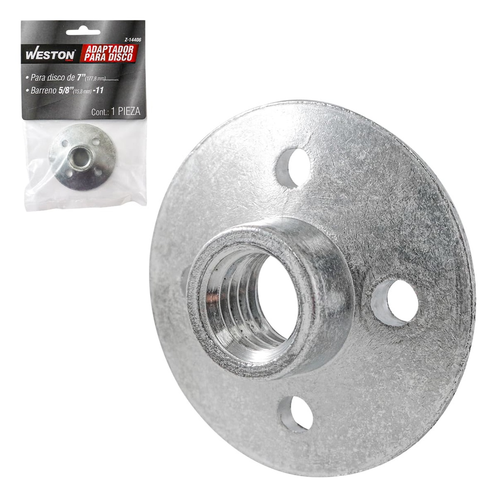 ADAPTADOR P/DISCO 7&quot; ROSCA 5/8&quot;-11