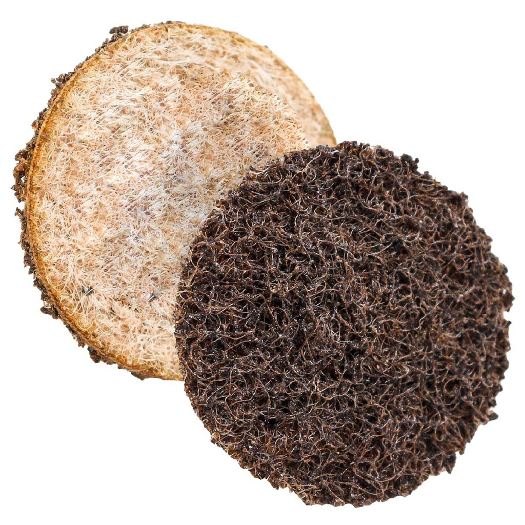 DISCO 7" FIBRA CAFE (COARSE)  (Precio x pieza - Empaque c/10 pzas)