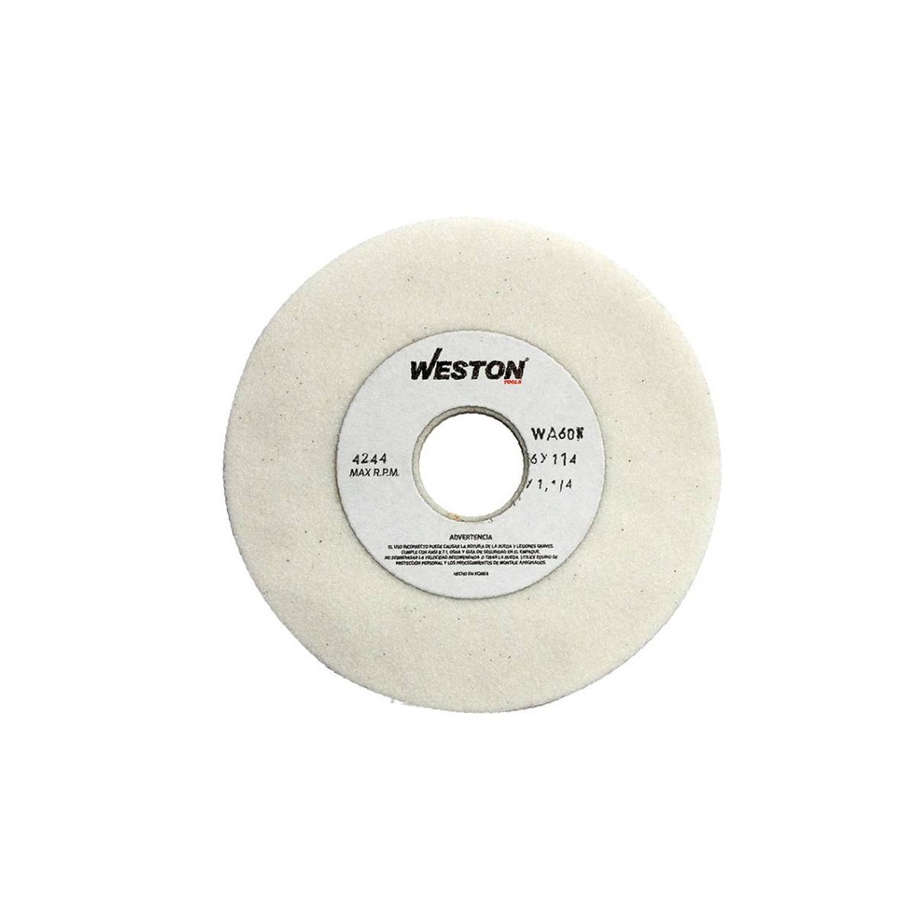 RUEDA BLANCA TIPO 1 7" X 1/4" X 1-1/4" WA60