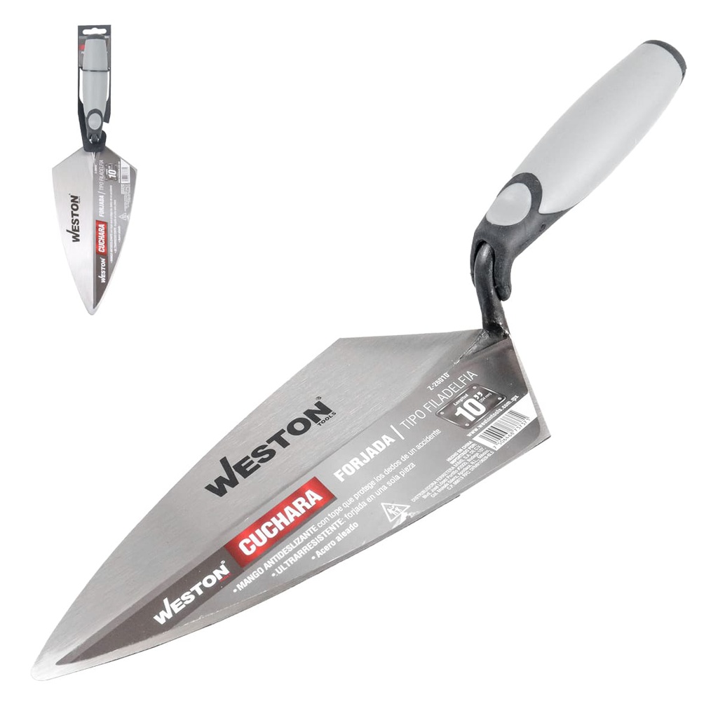 CUCHARA FORJADA TIPO FILADELFIA 10" MANGO TPR