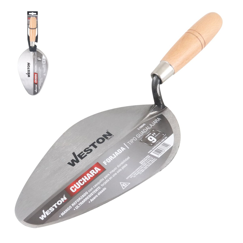 CUCHARA FORJADA TIPO GUADALAJARA 9" MANGO D/MADERA
