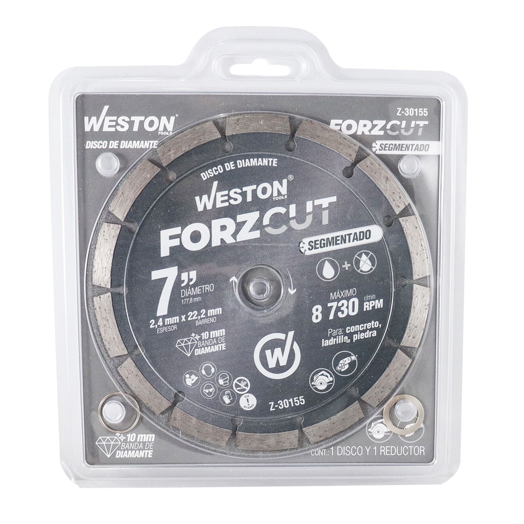 DISCO DE DIAMANTE RIN SEGMENTADO 7" FORZCUT