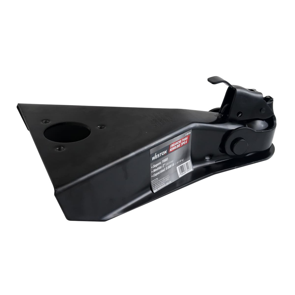 ENGANCHE P/REMOLQUE TIPO "A" C/SEGURO YUGO MEDIDA 2" CAP. 5000 LB