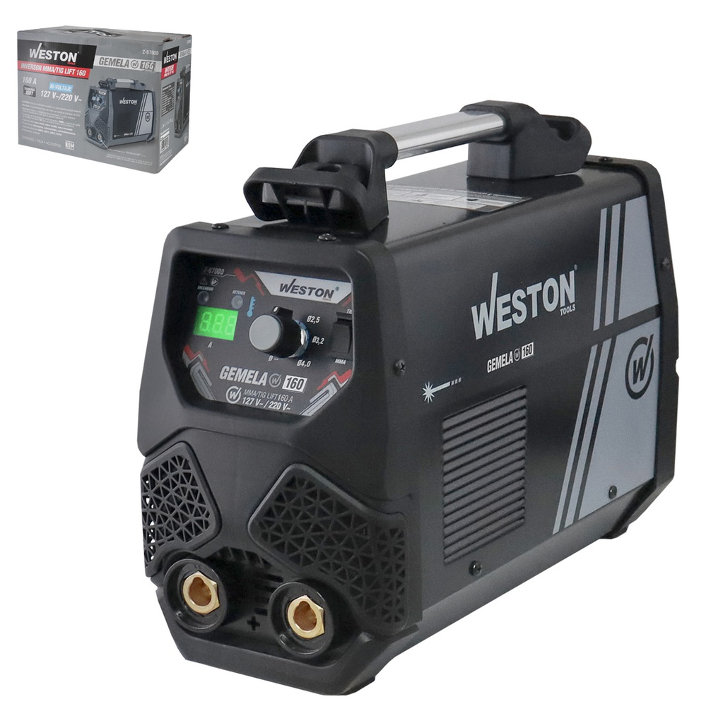 INVERSOR MMA 160AMP 110/220V 1 FASE IGBT C/LIFT TIG