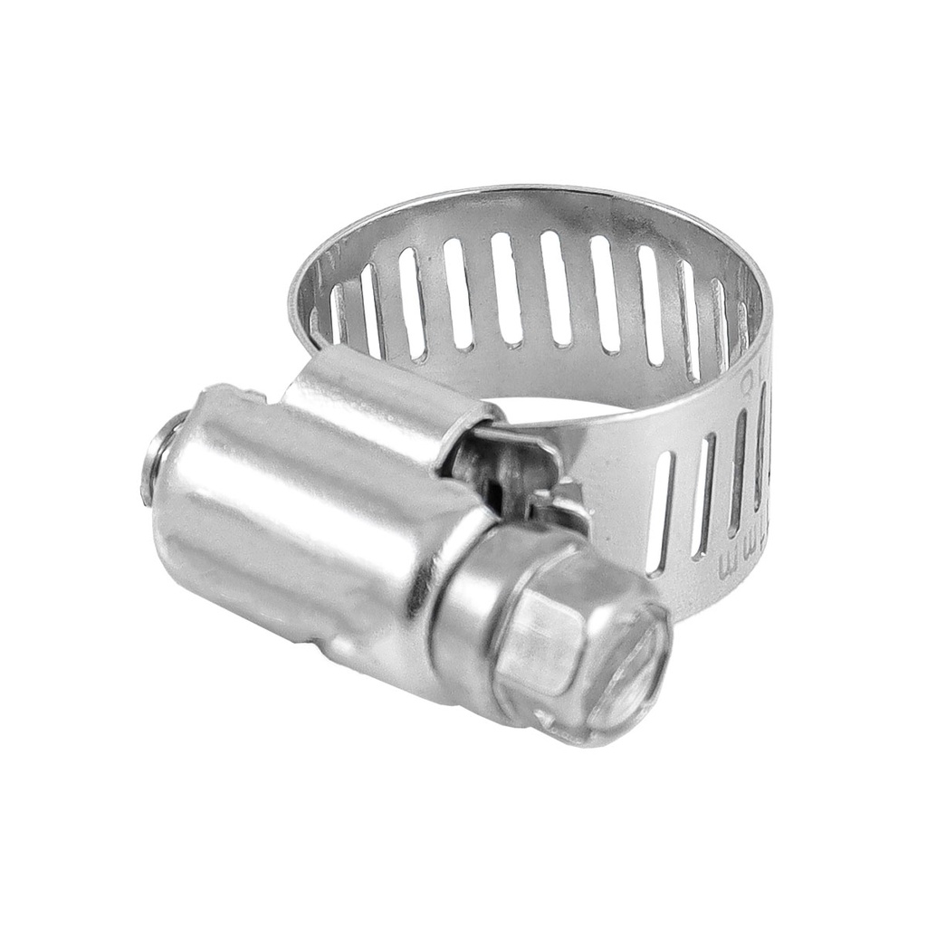 ABRAZADERA SINFIN D/ACERO INOXIDABLE #96 141-165MM X 13MM (Precio x pieza - Empaque c/10 pzas)