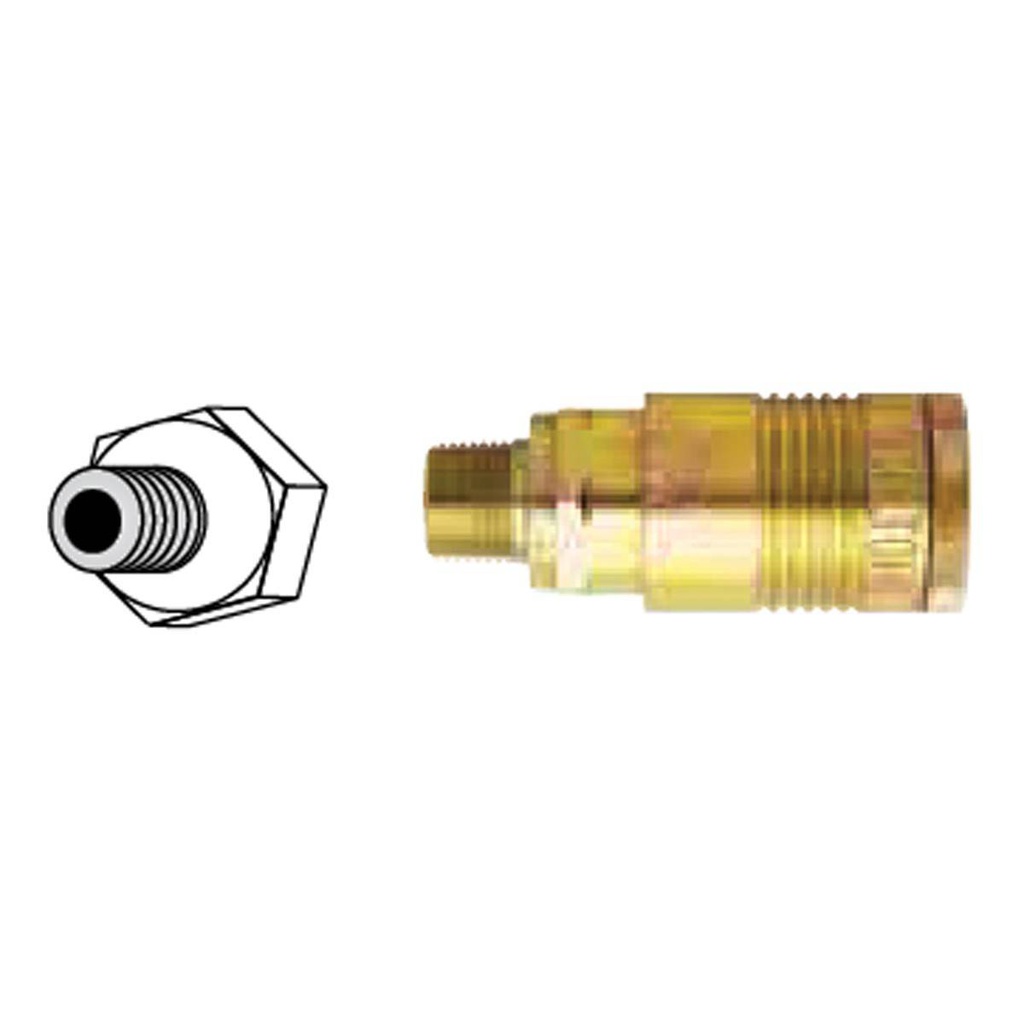 CONEXION RAPIDA MACHO 1/2&quot; NPT  ESTILO G Mod 1816BK
