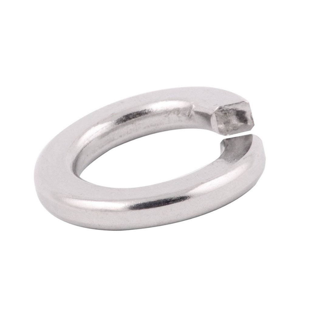 RONDANA DE PRESION ACERO INOX.-1/4"   (Precio x Pza - Caja c/500 pzas)