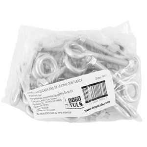 ARMELLA ROSCADA ZINC 3/8&quot; C/TUERCA