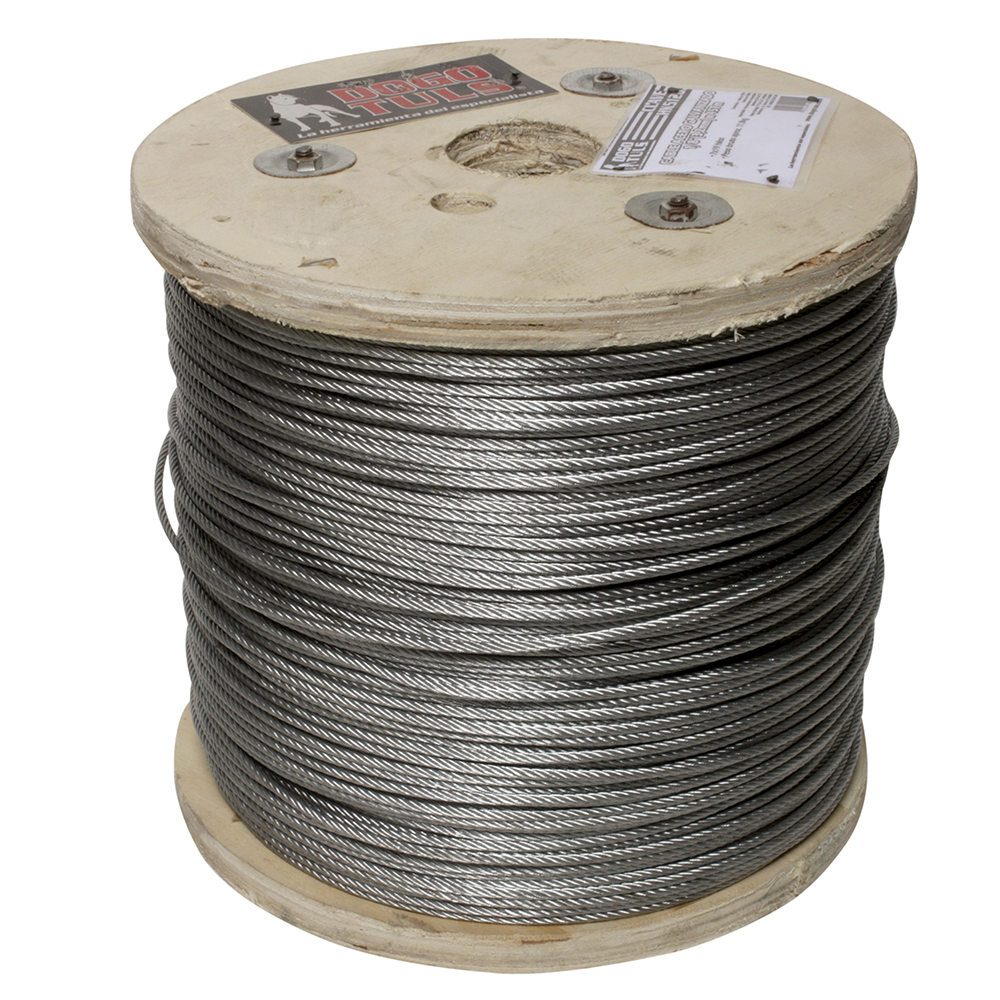 CABLE ACERO GALVANIZADO 3/16" 7X7 100mts