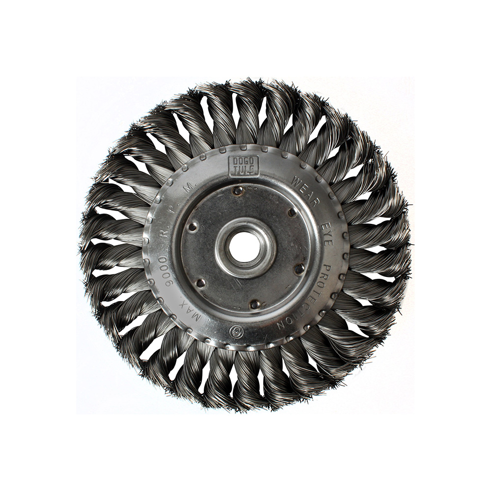 CARDA CIRCULAR 4&quot; TRENZADO ENT 5/8&quot;