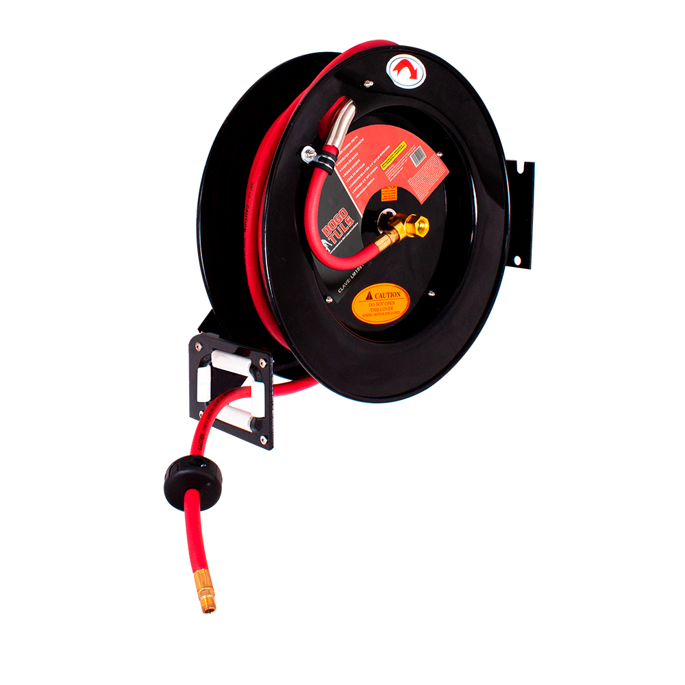 CARRETE RETRACTIL ACERO HIBRIDA 3/8&quot;X50'