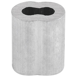 CASQUILLO ALUMINIO DOBLE 1/8&quot;