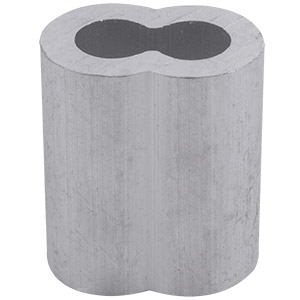 CASQUILLO ALUMINIO DOBLE 3/8"