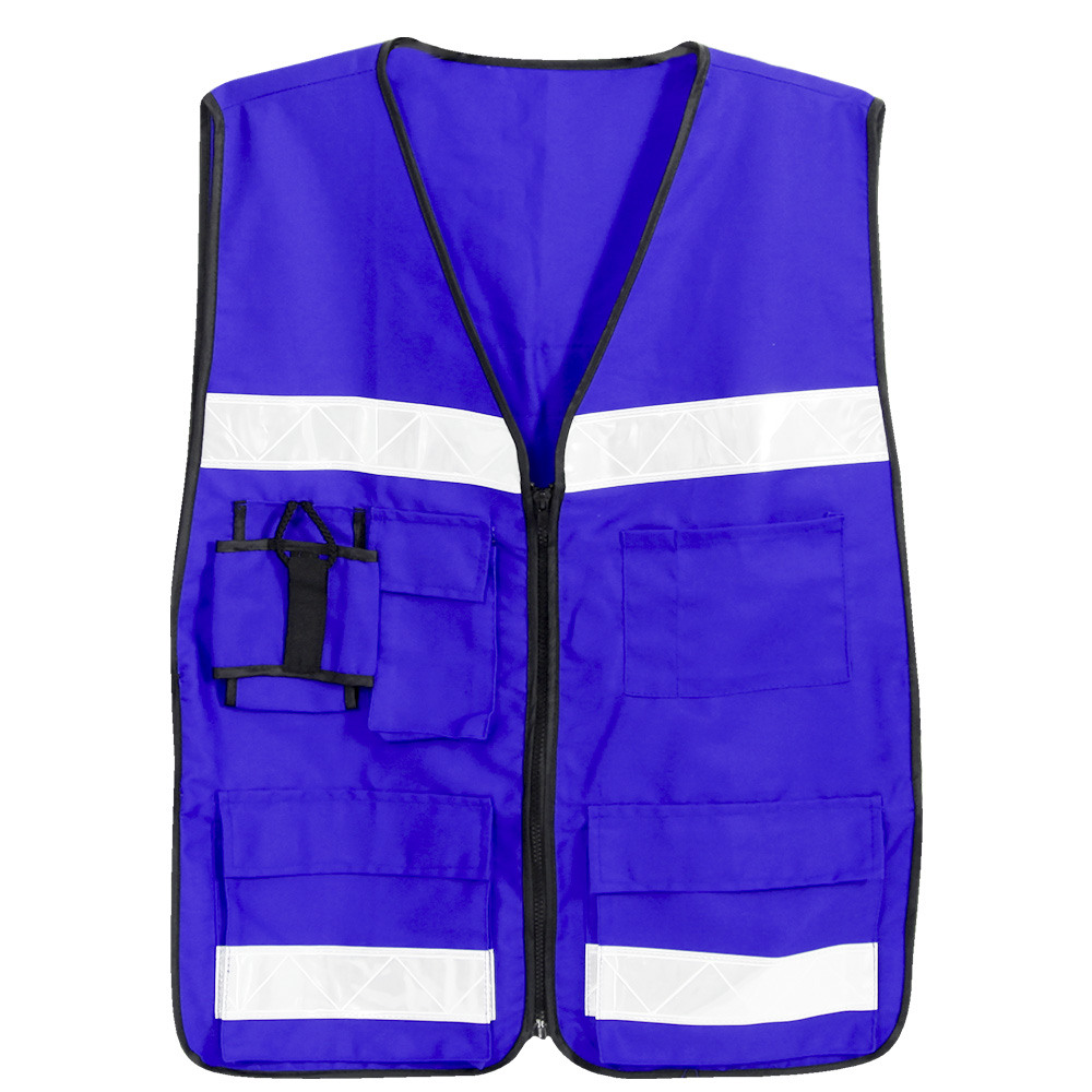 CHALECO RESCATISTA AZUL UNITALLA