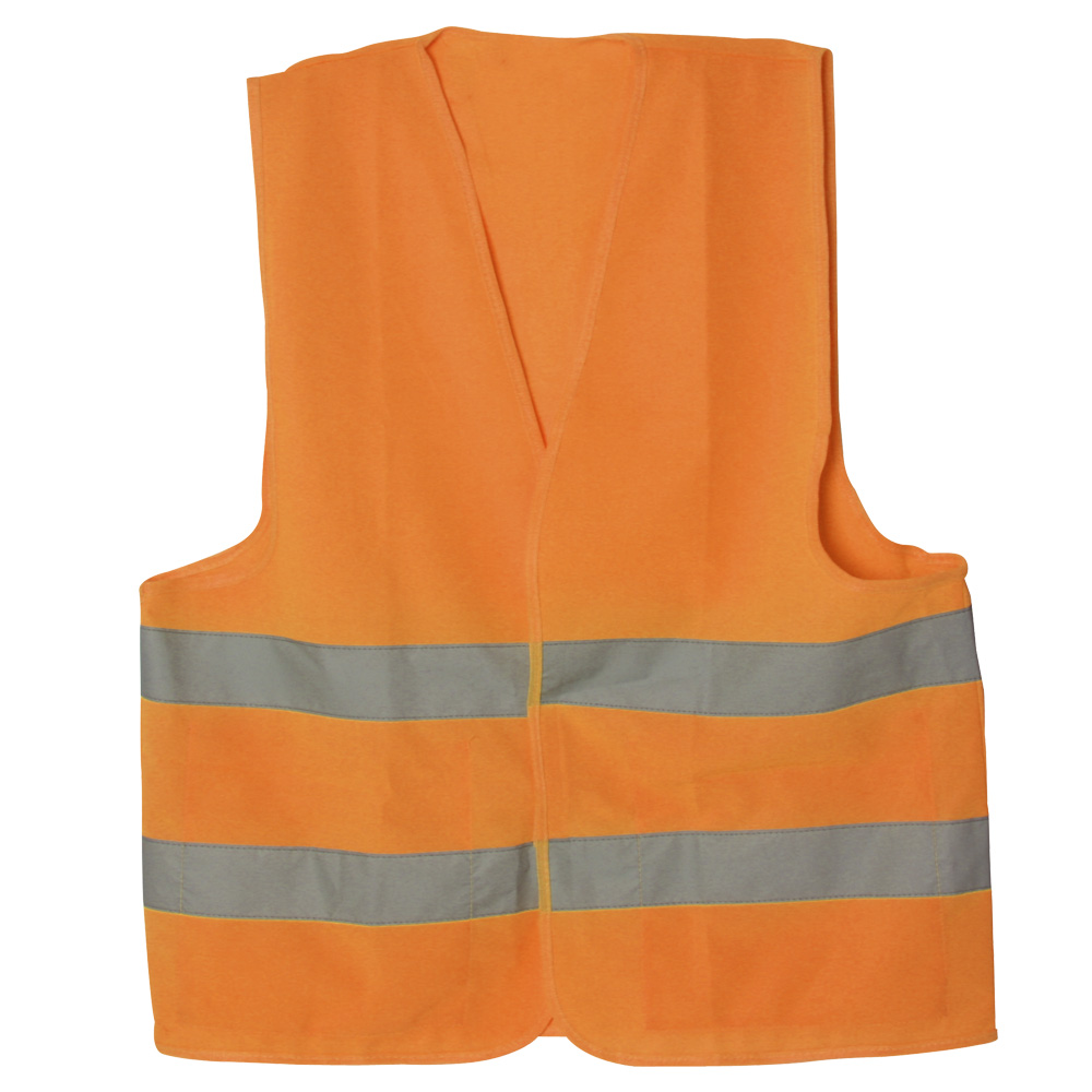 CHALECO TELA NARANJA ALTA VISIBILIDAD XL