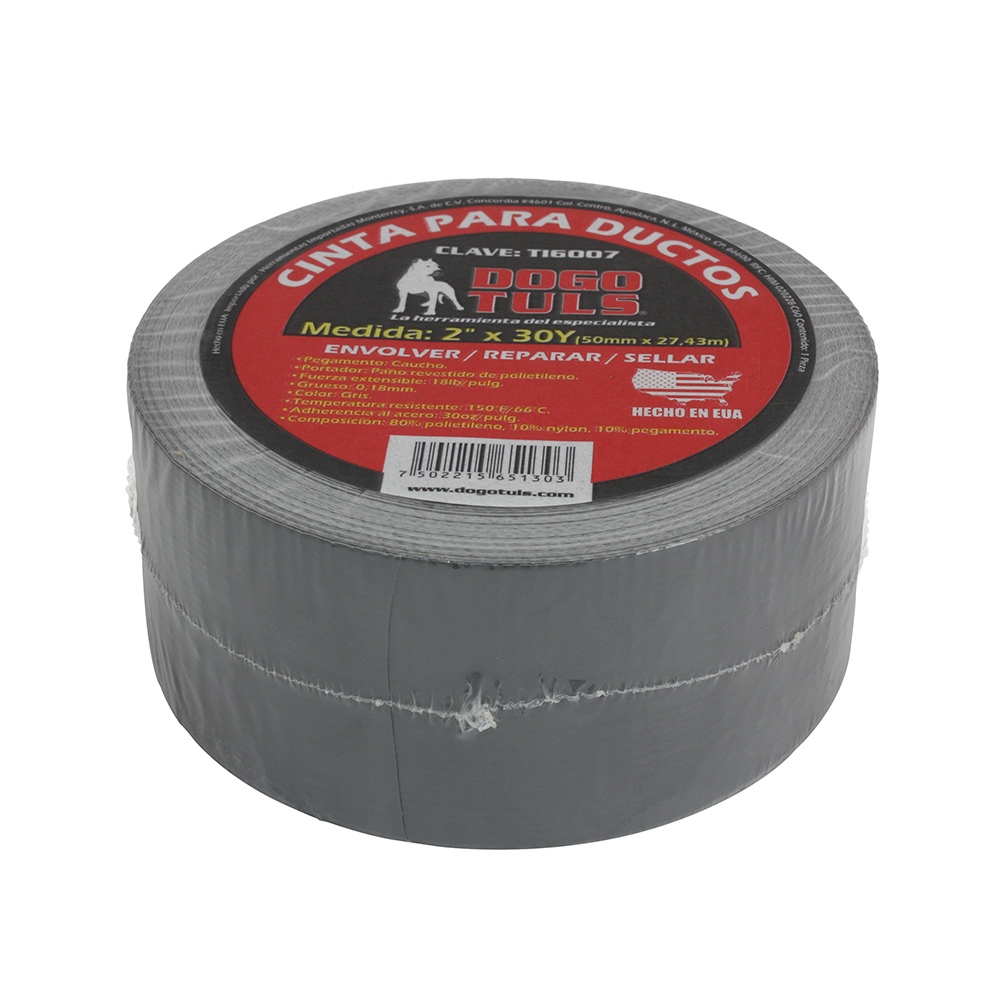 CINTA PARA DUCTOS GRIS DOGOTULS 2&quot; X30 Y