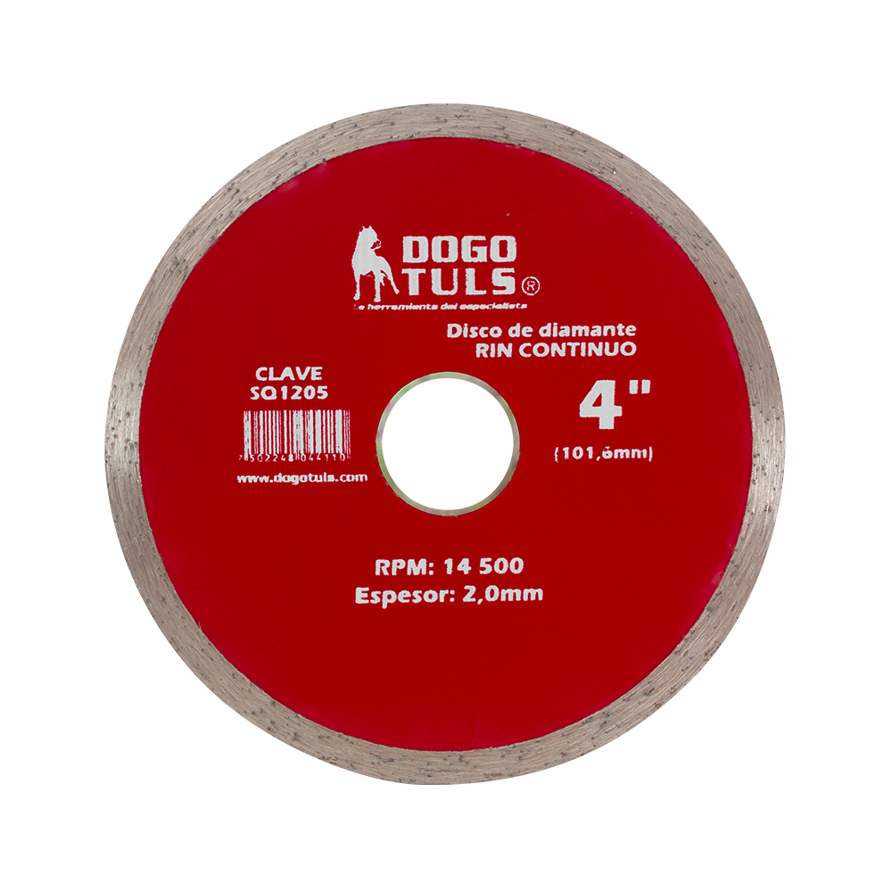 DISCO DE DIAMANTE RIN CONTINUO 4&quot;