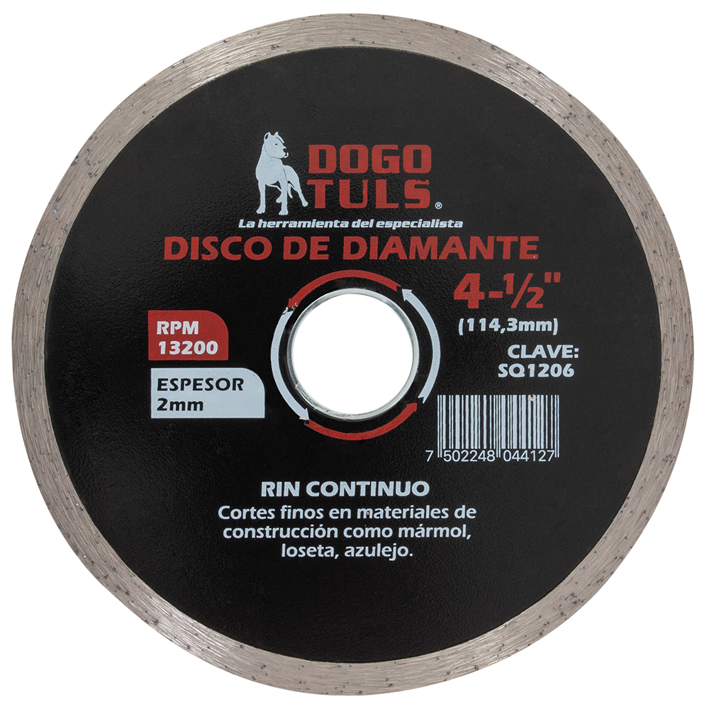 DISCO DE DIAMANTE RIN CONTINUO 4-1/2"