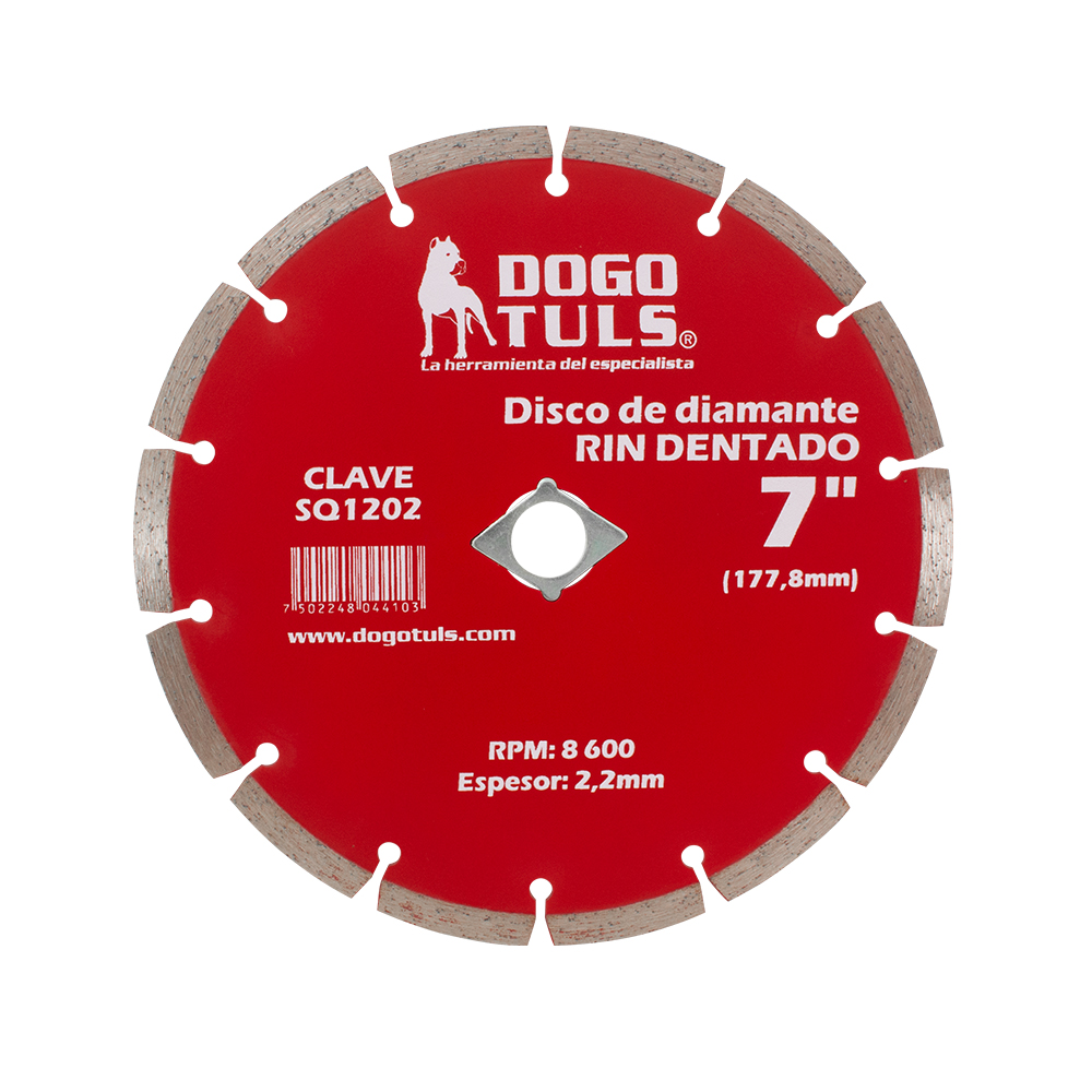 DISCO DE DIAMANTE RIN SEGMENTADO 7&quot;