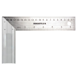 ESCUADRA CARPINTERO 6" ACERO INOX DOGO