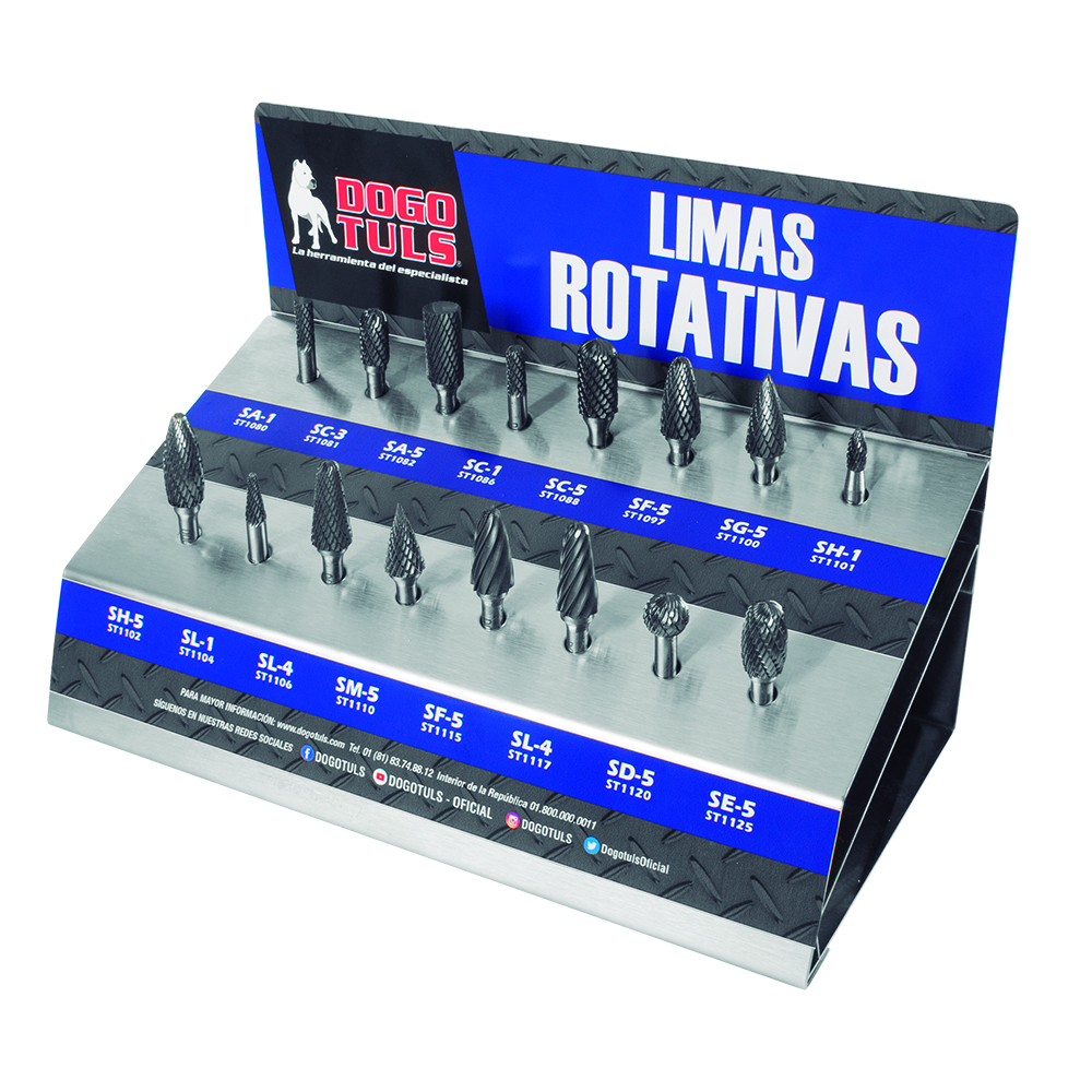 EXHIBIDOR DE LIMAS ROTATIVAS 32 PZAS