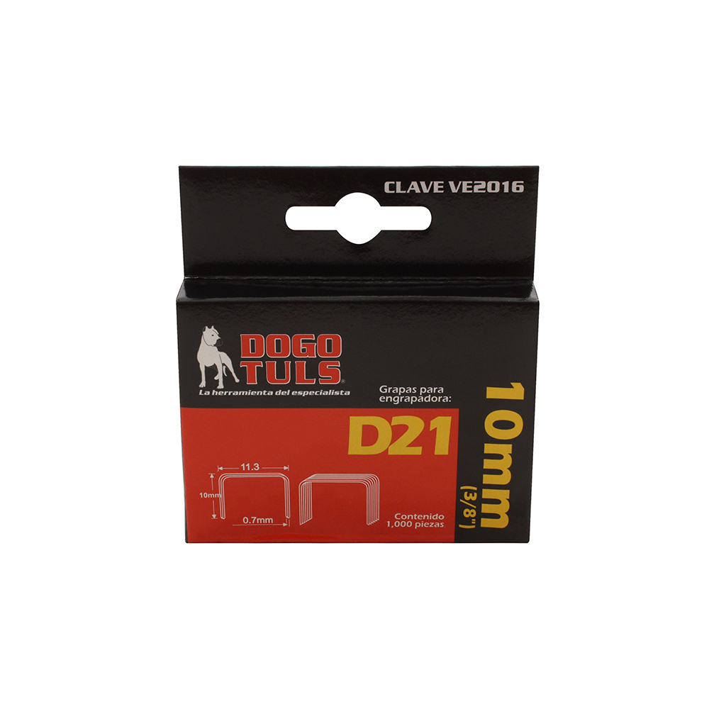 GRAPAS D21 3/8" 10MM (1000 PZAS)