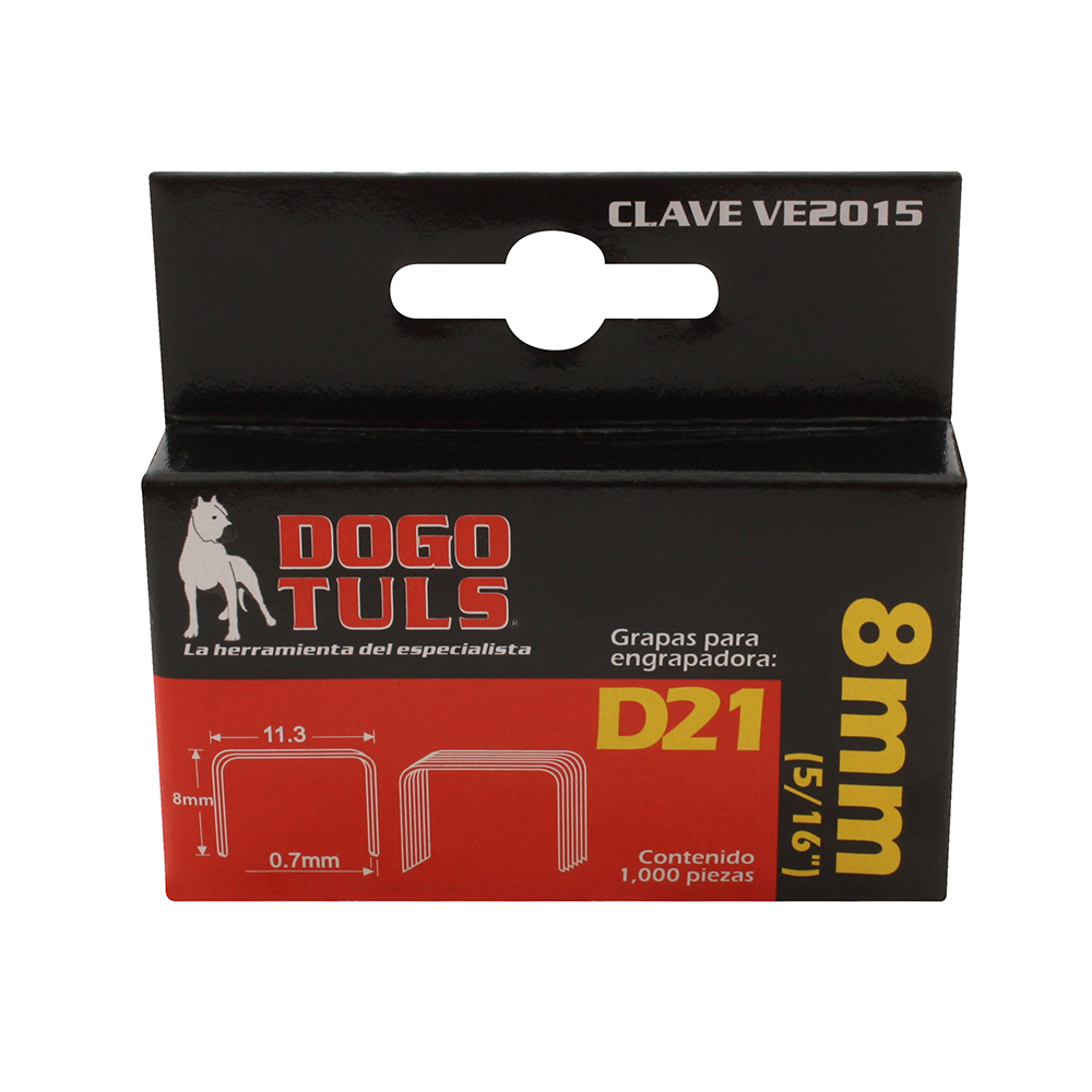 GRAPAS D21 5/16" 8MM (1000 PZS)
