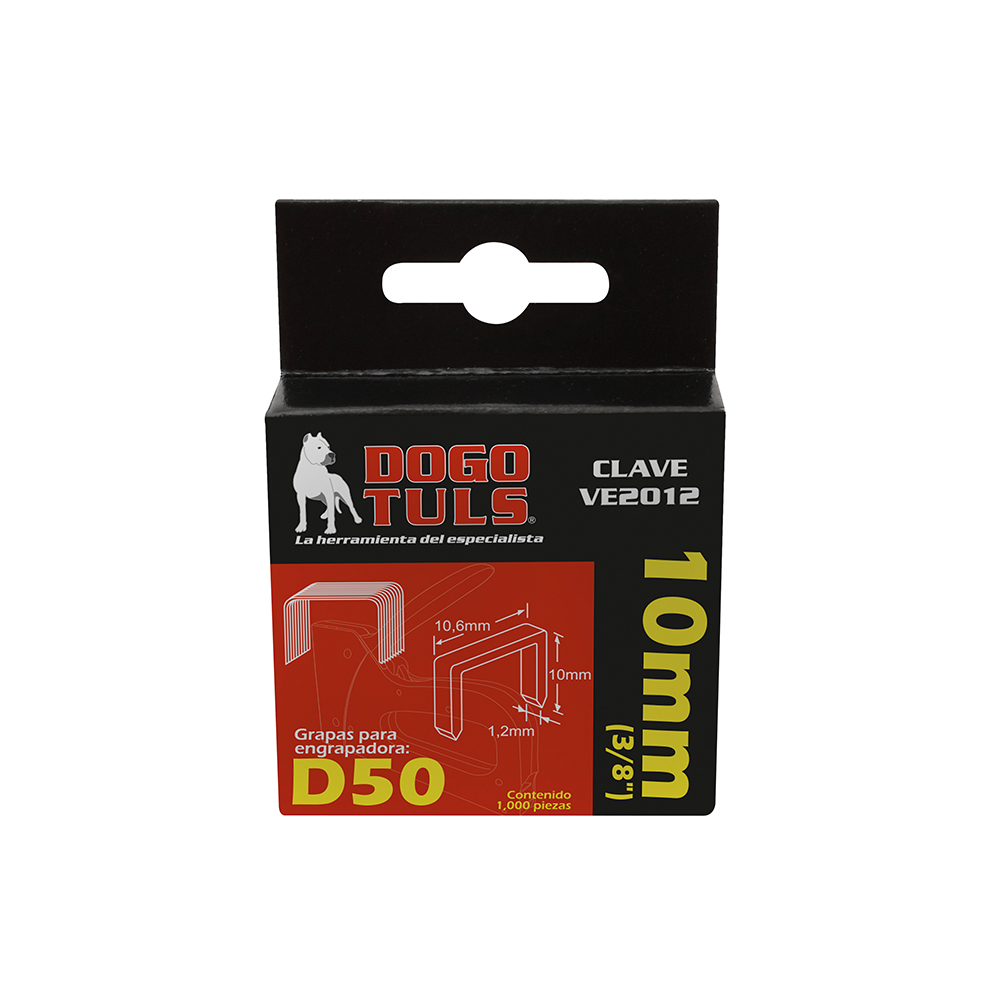 GRAPAS D50 3/8" 10MM (1000 PZS)