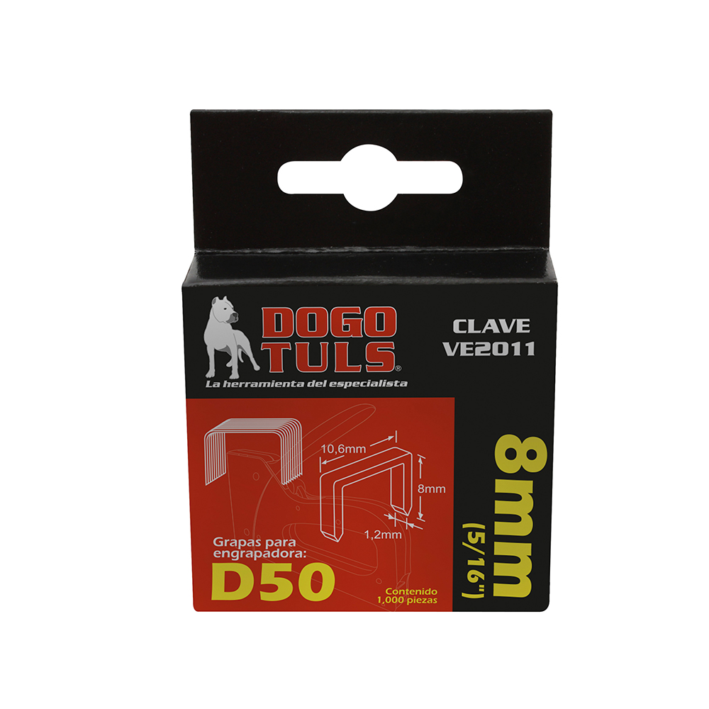 GRAPAS D50 5/16&quot; 8MM (1000 PZS)