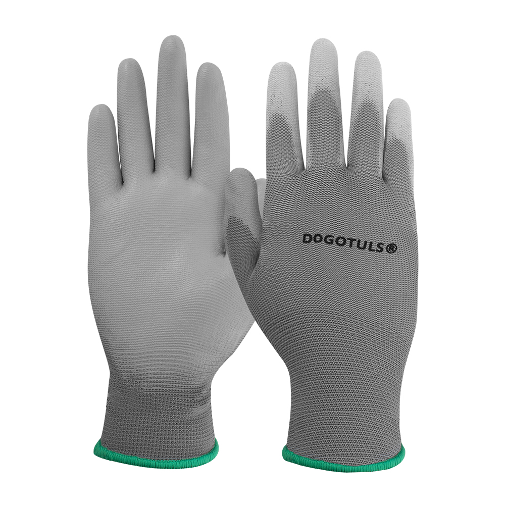 GUANTE NYLON PALMA POLIURETANO GRIS MED