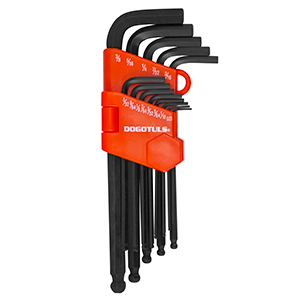 JGO 13 LLAVES BOLA LARGA .05-3/8" HEX