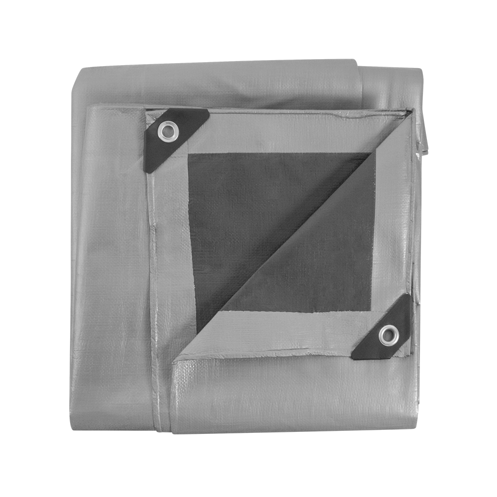 LONA POLIETILENO GRIS 6 X 8' REFORZADA