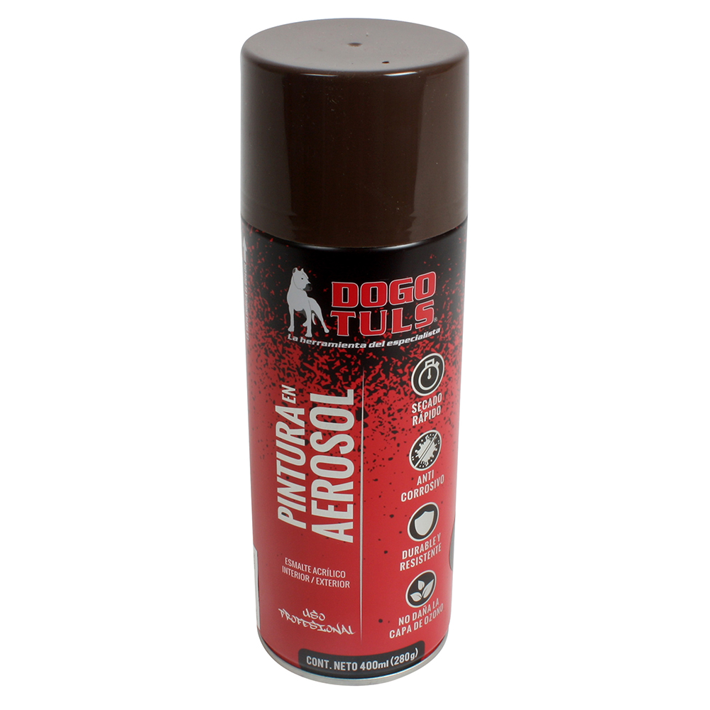 PINTURA AEROSOL BRILLANTE CAFE